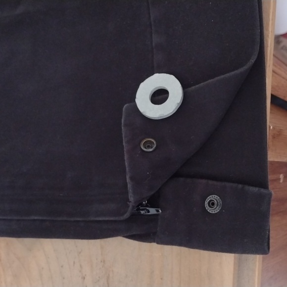 J Crew Vintage Black Straight Leg Pants w Ankle Zippers Size 2 - Picture 13 of 14